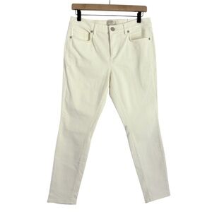 NWT Loft Outlet Skinny Jeans Denim White Women’s Size 8 Petite